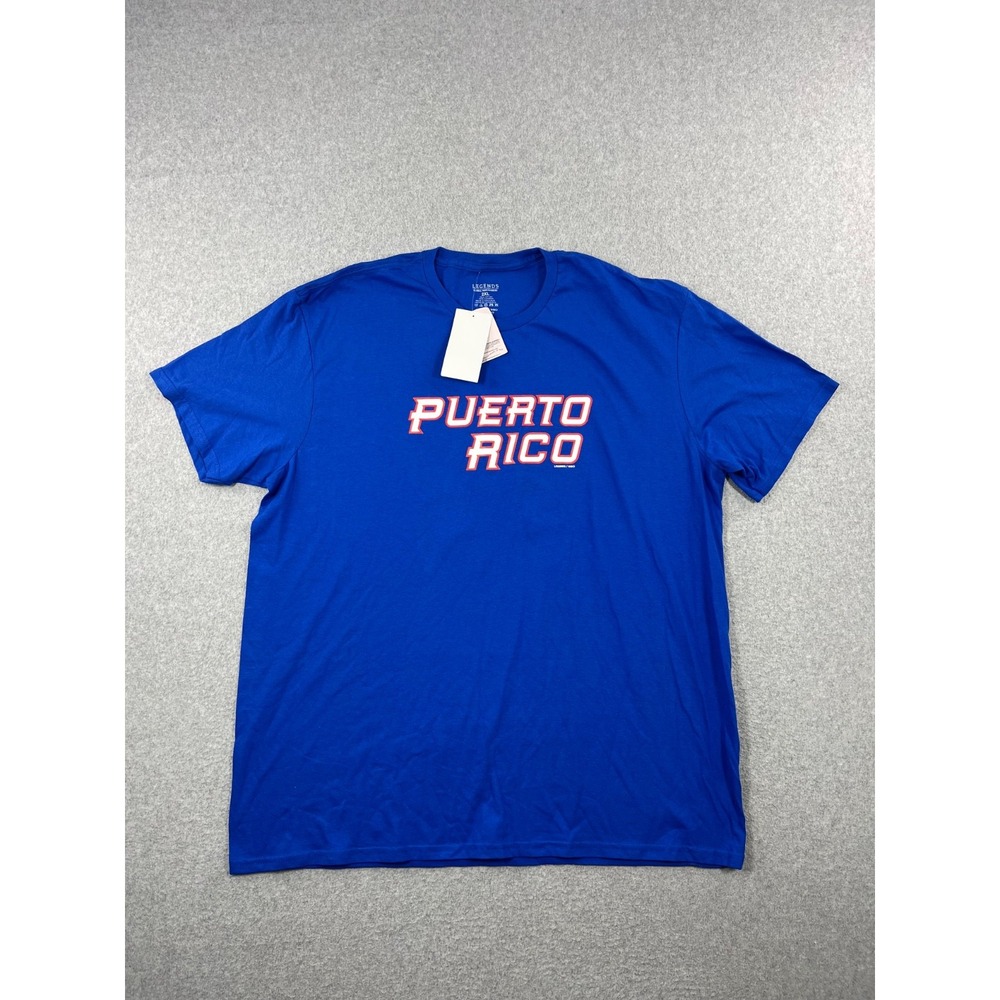 Puerto Rico World Baseball Classic Shirt Mens 2XL Blue Eddie Rosario 17